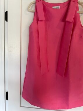 Aligne Hot Pink Bow Shoulder Dress